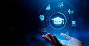 Imagem simbólica do papel da tecnologia na ampliação do acesso à educação, mostrando a integração entre recursos digitais, instituições de ensino e aprendizagem contínua.