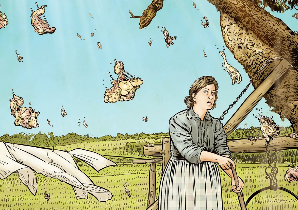 Evento histórico incomum associado a precipitações anômalas no século XIX, usado hoje como estudo de caso sobre erros de interpretação científica e ausência de dados confiáveis.