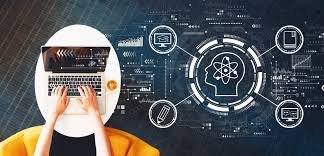 Ilustração genérica sobre a democratização do conhecimento por meio da tecnologia, evidenciando o uso de dispositivos digitais e internet para ensino, estudo e compartilhamento de informações.